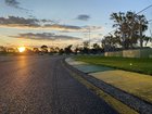 Sun setting on the race that never happened. Albert Park - turn 14. Photo taken late on Thursday afternoon, a few hours before the wheels came off the whole event.