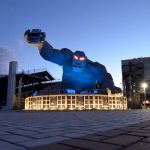 dovers-monster-monument-shines-blue-in-reinforce-of-delaware,-national-nicely-being-care-staff