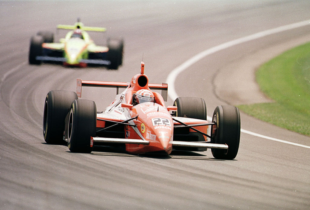 30 May 1999: Tony Stewart #3 races at the Indianapolis 500 in Indianapolis, Indiana. Mandatory Credit: Vincent Laforet/ALLSPORT
