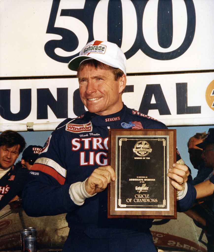 ROCKINGHAM, NC - OCTOBER 22, 1989: Mark Martin scored his first career NASCAR Cup Series win with his performance at the AC Delco 500. (Photo by ISC Archives/CQ-Roll Call Group via Getty Images)