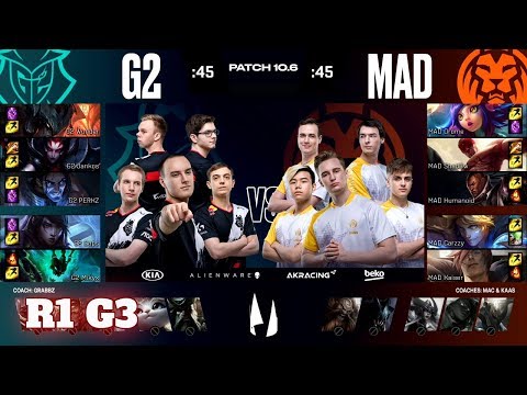 G2 Esports vs Mad Lions – Game 3 | Round 1 PlayOffs S10 LEC Spring 2020 | G2 vs MAD G3