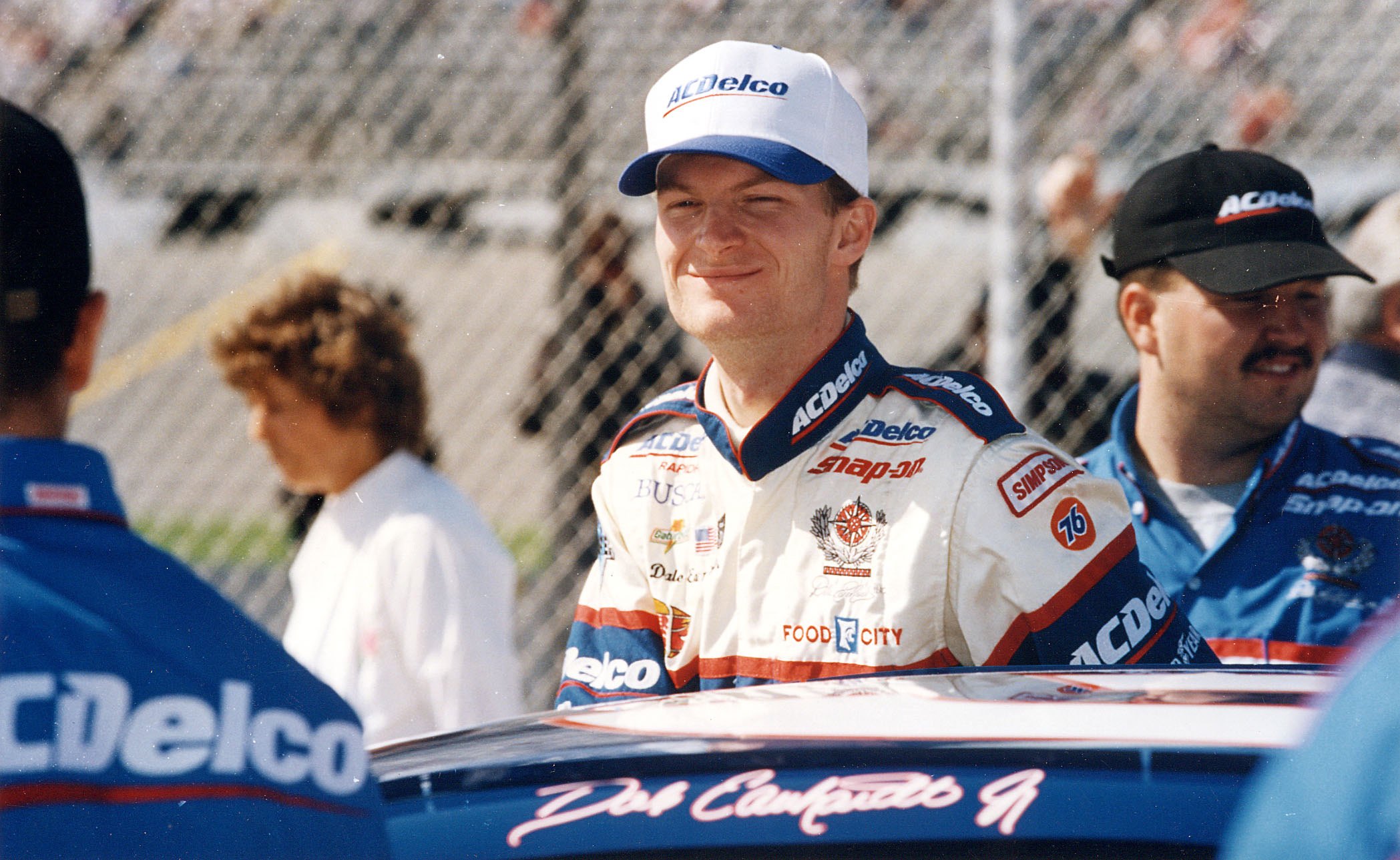 1998: Dale Earnhardt, Jr. readies himself for another race in the 1998 NASCAR Busch Series. Junior