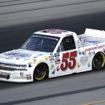 SPARTA, KENTUCKY - JULY 11: Dawson Cram, driver of the #55 Long Motorsports Chevrolet, drives during the NASCAR Gander RV & Outdoors Truck Series Buckle Up In Your Truck 225 at Kentucky Speedway on July 11, 2020 in Sparta, Kentucky. (Photo by Jared C. Tilton/Getty Images) | Getty Images