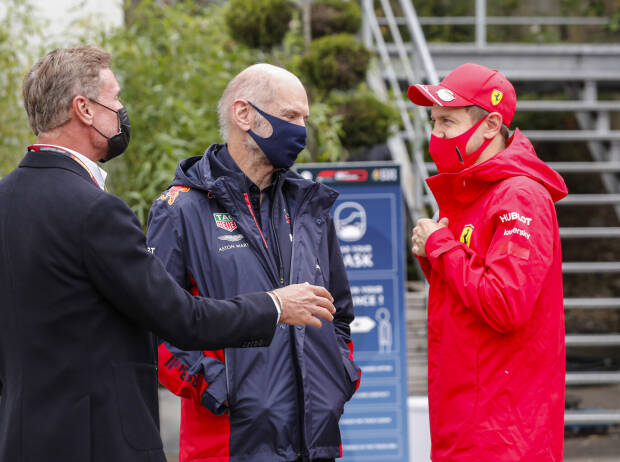 David Coulthard, Adrian Newey, Sebastian Vettel