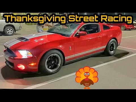 Thanksgiving Street Racing! Shelby GT500 VS Hellcat & Nitrous CTS-V! + M3, Civic Type R, & More!