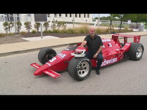 Bobby Rahal drives 1986 Indy 500 winner at IMS Museum