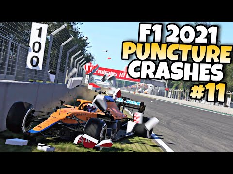 F1 2021 PUNCTURE CRASHES #11