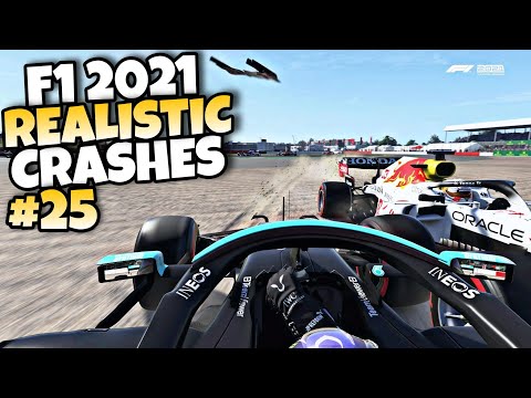 F1 2021 REALISTIC CRASHES #25