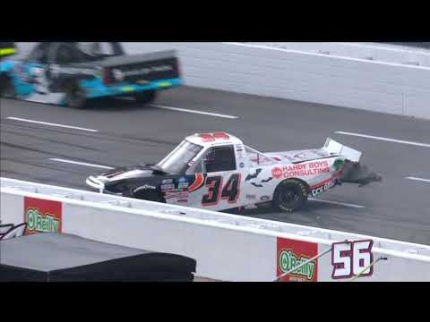 JOSH REAUME AND OTHERS CRASH – 2021 UNITED RENTALS 200 NASCAR TRUCK SERIES AT MARTINSVILLE