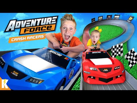 Kids Race at NASCAR (with Adventure Force Crash Racers!)