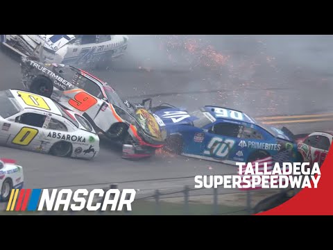 Massive hit for Noah Gragson late at Talladega | NASCAR Xfinity Series