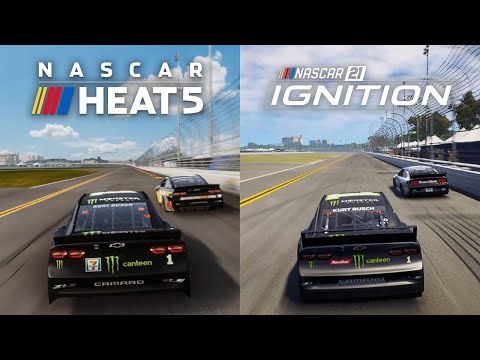 NASCAR Heat 5 vs NASCAR 21: Ignition | Direct Comparison