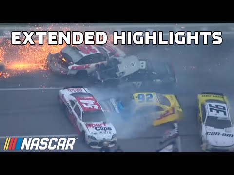 Playoff drivers wreck and a new winner crowned at Talladega | Xfinity Series Extended Highlights