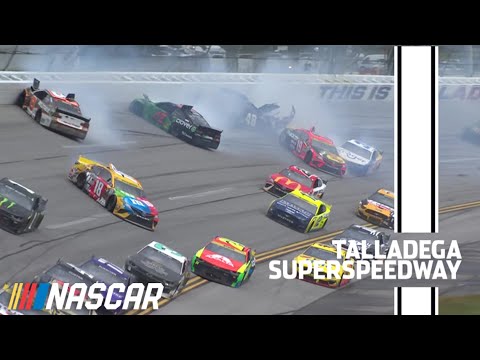 Playoff impact! | Alex Bowman gets turned, creates multi-car wreck at Talladega | NASCAR