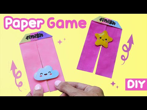Racing paper game, paper games for kids