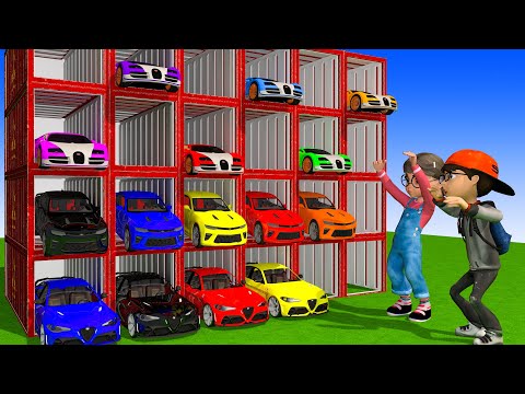 SCARY TEACHER 3D ZOMBIE CARS Vs DEEP WATER –  UNEQUAL RACING AND THE END PART 1