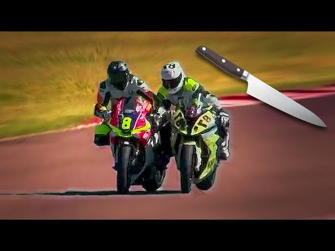 THEY BEAT EACH OTHER UP DURING A MOTORBIKE RACE! – Crazy italian racing – Amateur Superbike