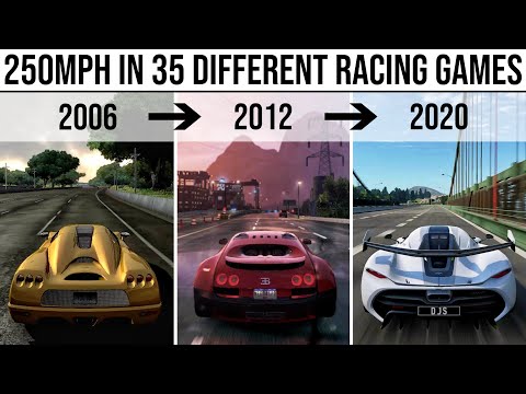 This is what 250MPH looks like in 35 DIFFERENT RACING GAMES!!! 2006 – 2020