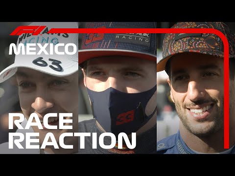 Drivers React After Chequered Flag | 2021 Mexico City Grand Prix