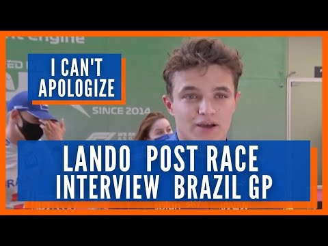 Lando Norris Post Race Interview At The 2021 Brazil Grand Prix