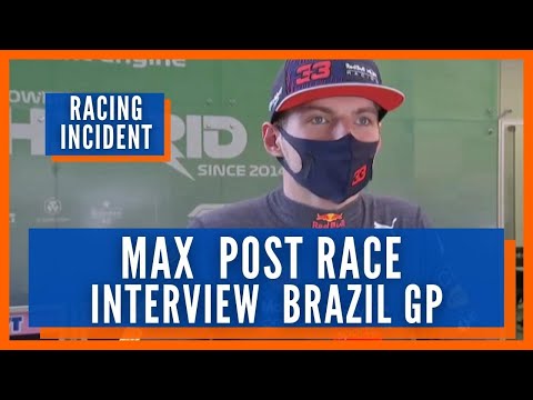 Max Verstappen Post Race Interview At The 2021 Brazil Grand Prix