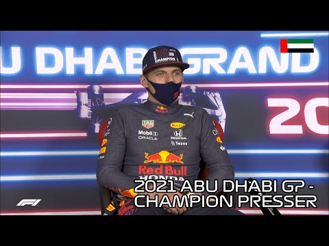 F1 2021 Abu Dhabi GP – Post-Race Press Conference | Max Verstappen