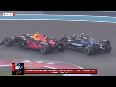 ¡Impresionante! Max Verstappen derrota a Lewis Hamilton y gana campeonato con ayuda de Checo Pérez