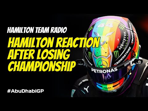 Lewis Hamilton Radio 2021 Abu Dhabi Grand Prix