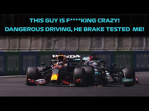 Max Verstappen and Lewis Hamilton radio as they collide at the 2021 Saudi Arabian GP