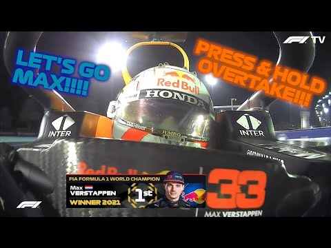 Max Verstappen's Intense Full Team Radio Of The Last Lap | 2021 Abu Dhabi