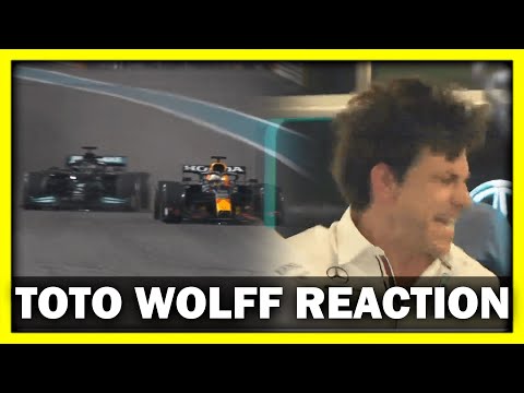 Toto Wolff Reaction to Max Verstappen Passing Lewis Hamilton | F1 Abu Dhabi GP