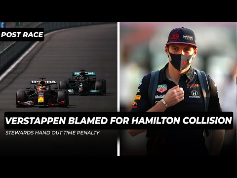 Verstappen blamed for Hamilton collision as stewards hand out time penalty l GPFans Post Race