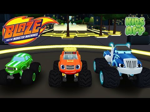 Blaze and the Monster Machines – Racing Game – Light Riders Tracks! – Best App For Kids