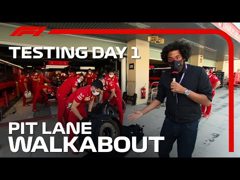 Post-Season Testing Pit Lane Walkabout | 2021 Abu Dhabi Grand Prix