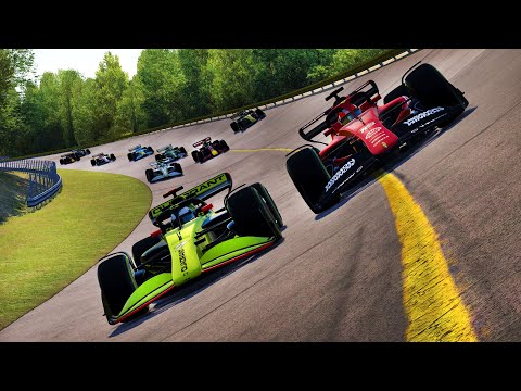 Racing 2022 Formula 1 Cars at CLASSIC 1966 MONZA! THAT BANKING IS INSANE!