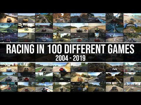 This Is What Driving In 100 Different Racing Games Looks Like!! 2004 – 2019