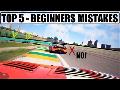 TOP 5 Mistakes by Beginners in Racing Games