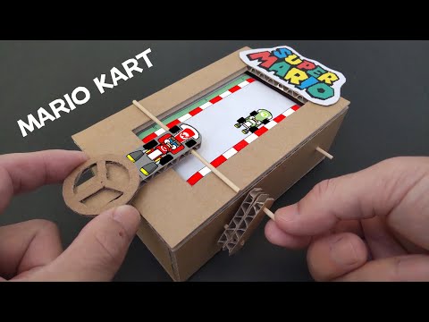 How To Make Super Mario Kart Cardboard Game｜DIY Car Racing Game from Cardboard
