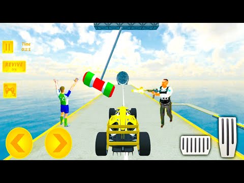 Impossible Racing Tracks Formula Car High Ramp Racing Dangerous Stunts -Best Android Gameplay
