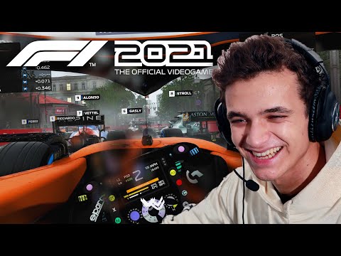 Lando Norris Plays F1 2021 For The First Time!