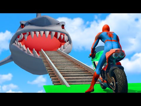 Spiderman CARS Challenge With Superheroes - GTA 5 MODS 