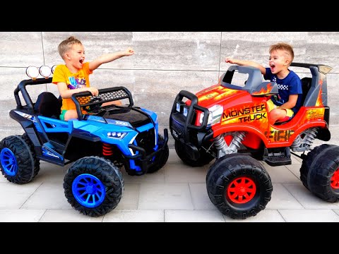 Vlad and Niki play with Monster Truck – Game for children