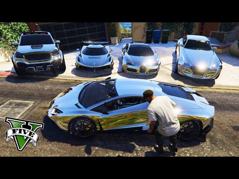 GTA 5 – Stealing Luxury Cars with Franklin! | (GTA V Real Life Cars #37)