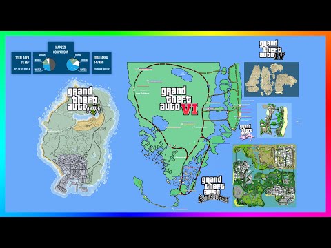 GTA 6 MAP – The BIGGEST Map Size In Grand Theft Auto History! (GTA VI)
